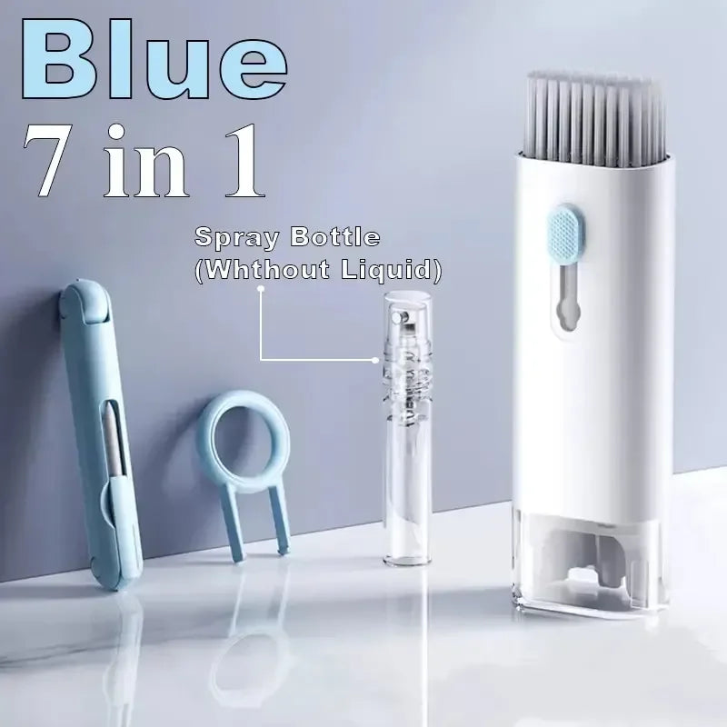 7-in-1 Cleaning Kit Computer Keyboard Cleaner Brush Earphones Cleaning Pen For AirPods IPhone Cleaning Tools Keycap Puller Set